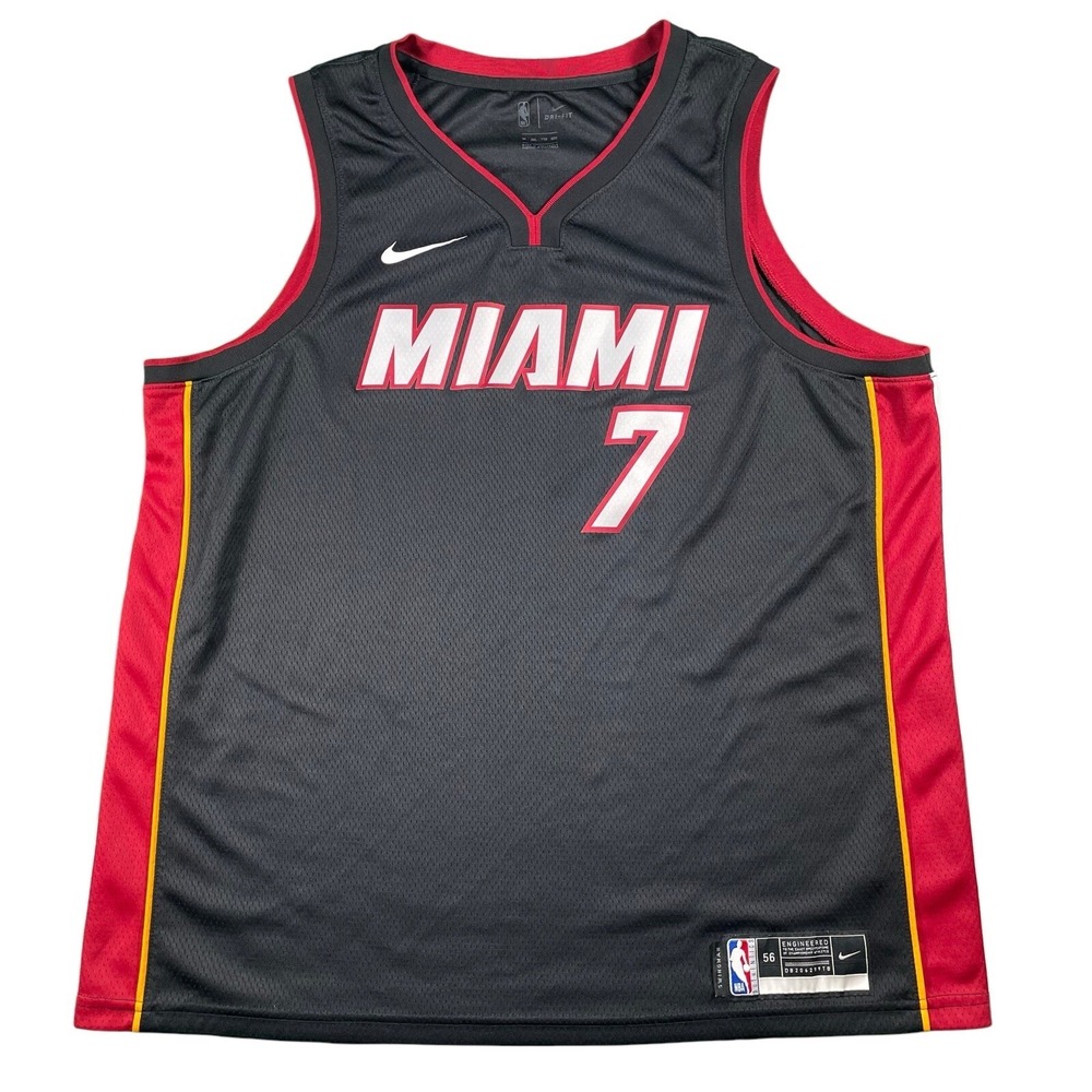 Nike Engineered NBA Swingman Miami Heat #7 Kyle Lowry Jersey Mens Sz 56 2XL EUC